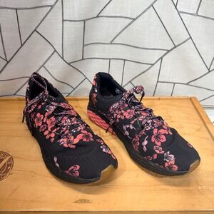 NOBULL Ripstop Runner Cherry Blossom Floral Black Pink Training Shoes Womens 12